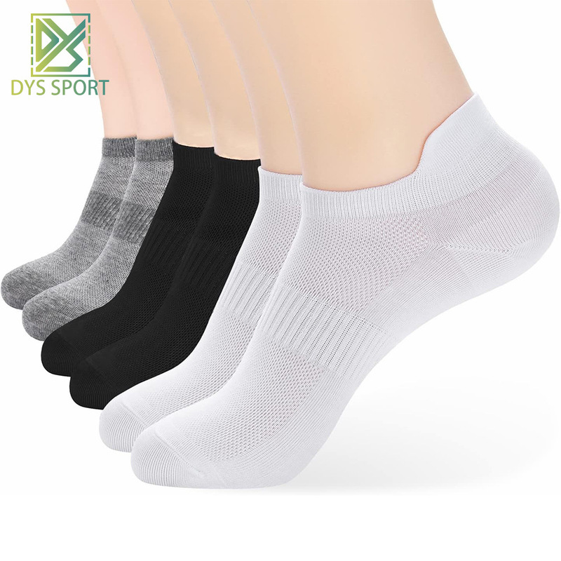 Men's lifting ear socks mesh boat socks women and ankle socks running sports socks plus size solid color thin cotton socks wholesale