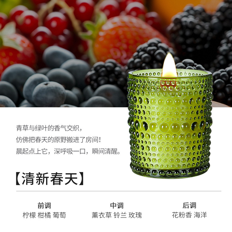跨境浮雕画扇香薰蜡烛室内卧室持久散香女生礼物生日礼盒香氛蜡烛|undefined