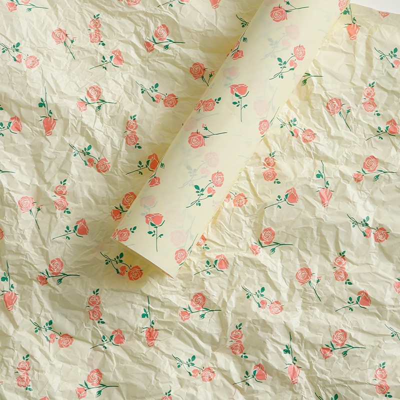 Papel de pera perla impermeable base de ramo de papel de forro papel de embalaje de flores al por mayor para hornear papel de embalaje floral