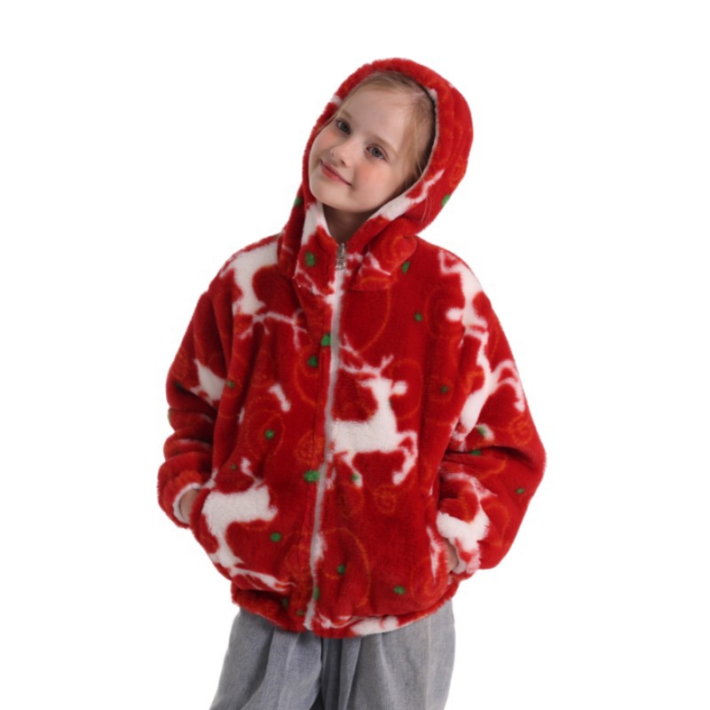 모조 토끼 모피 빨간 크리스마스 사슴