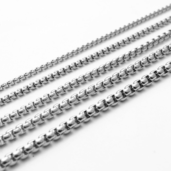 square necklace stainless steel from pearl