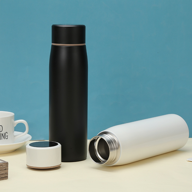 Amazon caliente LED pantalla de temperatura taza de vacío taza de publicidad regalo de negocios taza de agua al por mayor fuente fabricante