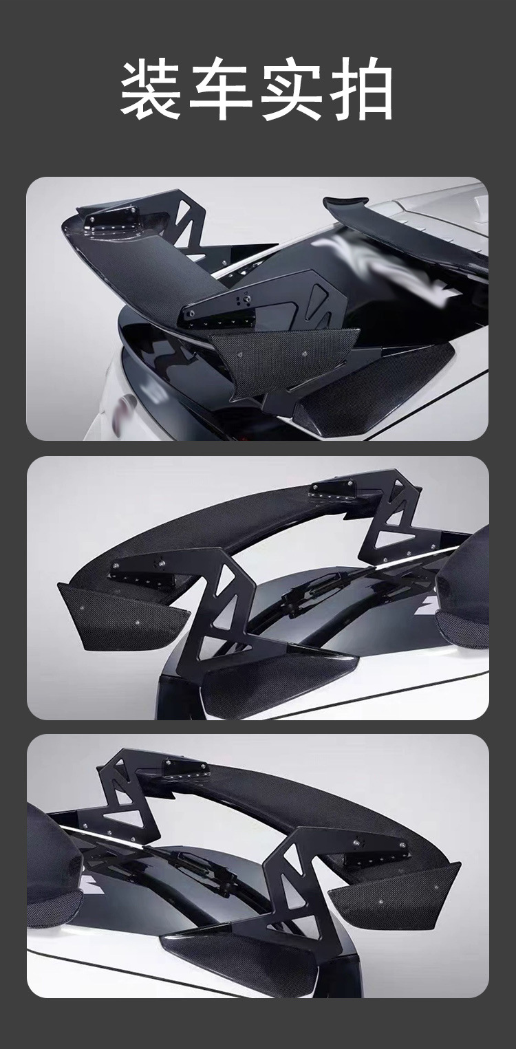 Suitable for Honda Civic Fk7 Fk8 Fl5 Carbon Fiber Rear Wing Sp Style Spoiler Fixed Wing Car Modification