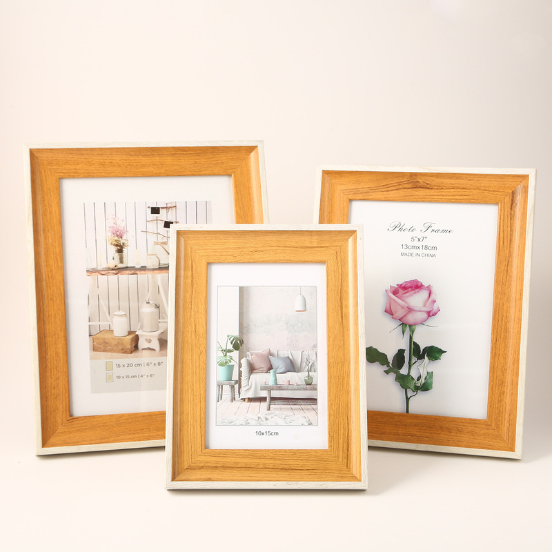 Factory Direct Supply European-Style Eco-Friendly Imitation Wood A5 Table Photo Frame A4 A3 Honorary Certificate Award Frame Wall-Mounted Photo Frame
