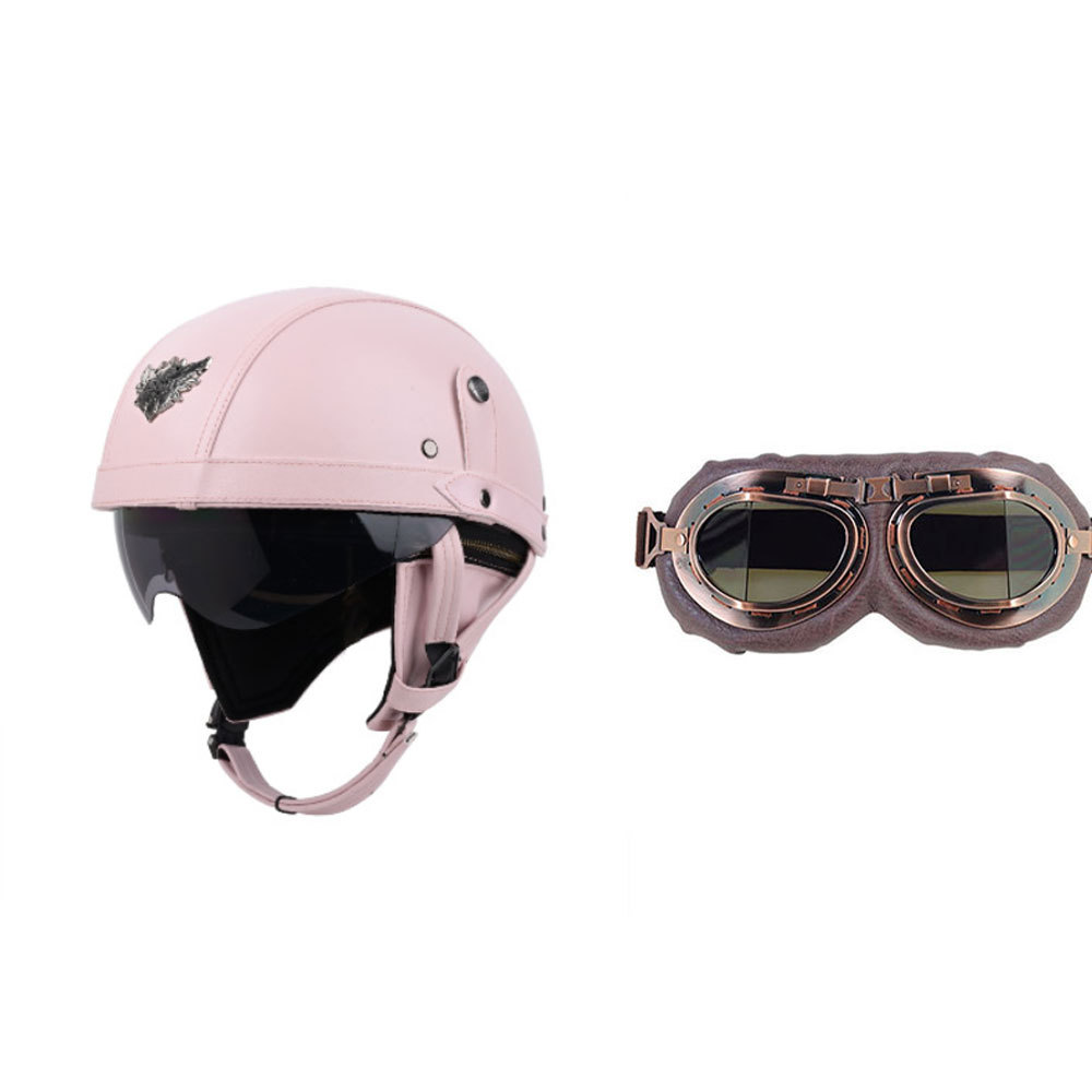 K328 핑크 헬멧 +01 그레이 필름