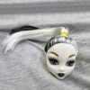Black and white hair and white face