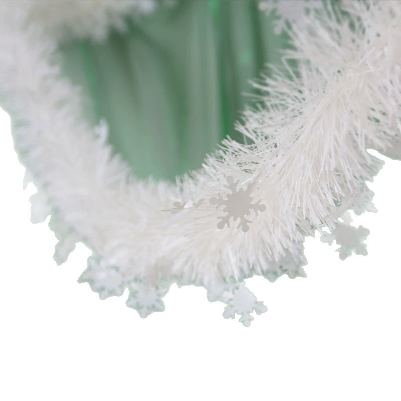 Transfronterizo Amazon explosión decoración de fiesta de Navidad de seda blanca pura barra de nieve de lana cifrada tira de dibujo de 2 metros