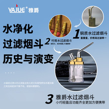 敦豪小号便携水烟壶水烟斗男士卷烟烟丝两用型炫酷水烟筒现货热卖