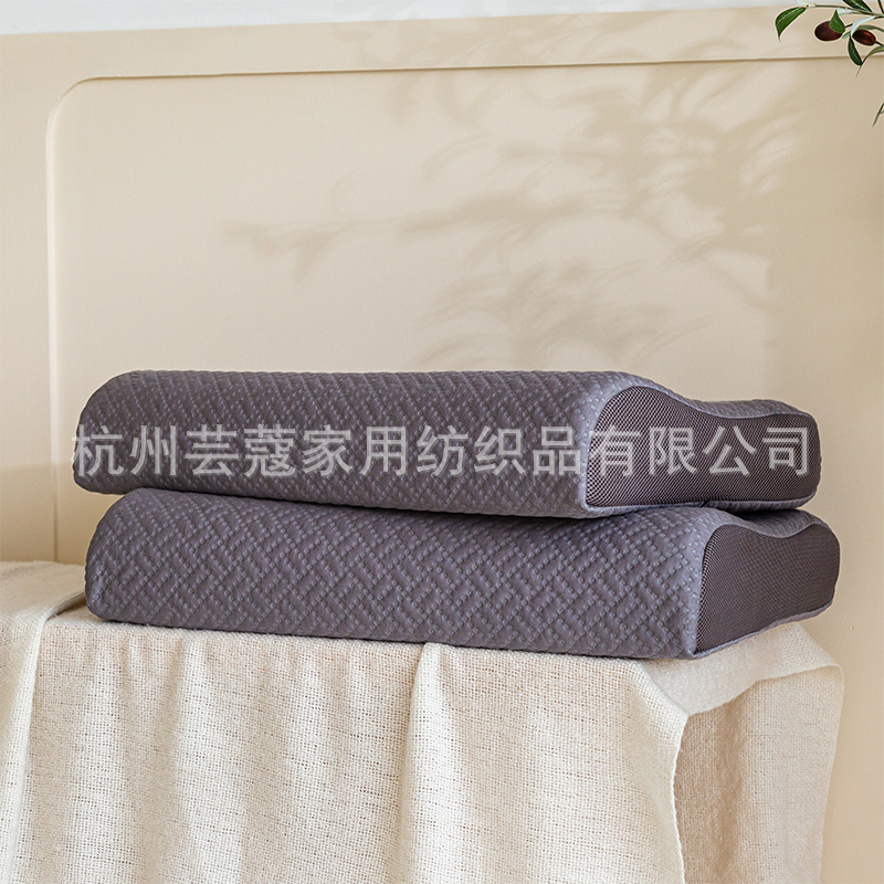 Funda de almohada de látex de cabeza a prueba de aceite de Amazon Primavera y otoño 60x40 Funda de almohada de memoria de goma a prueba de ácaros única