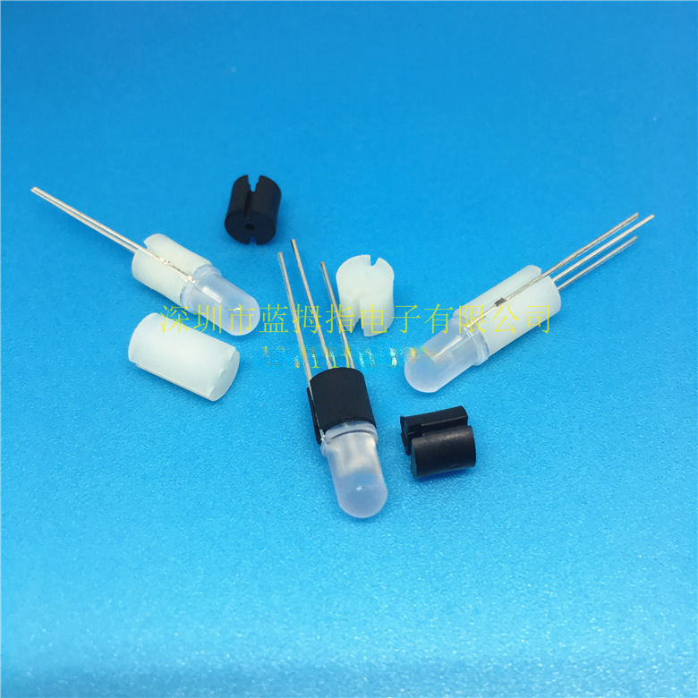 LED三孔间隔柱  6*21.5黑三脚灯间隔柱 6.3*21.5高双色间隔柱