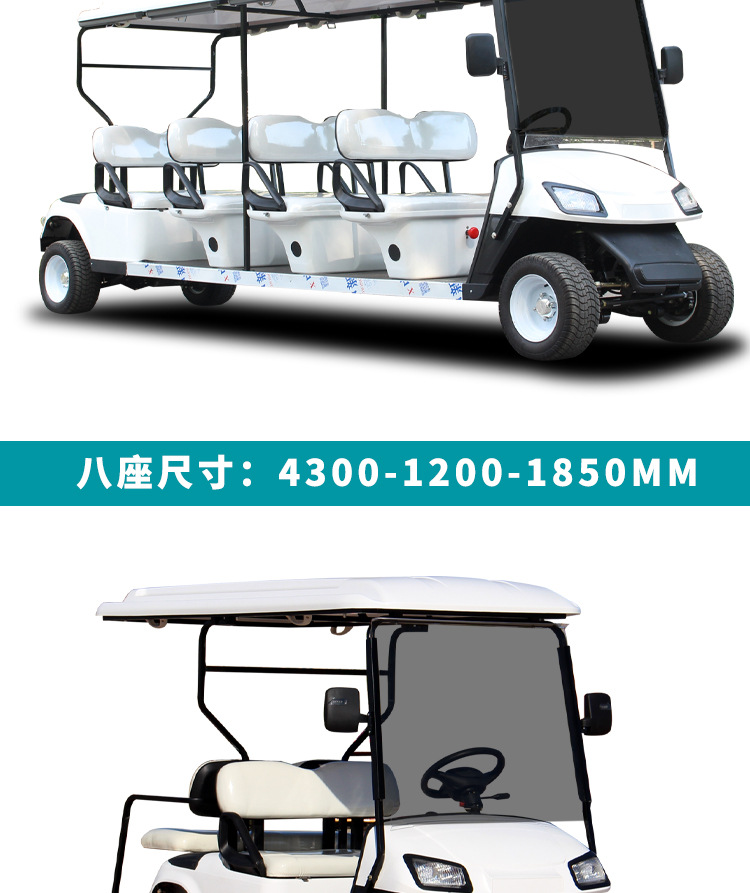 Golf Cart Sightseeing Car Beach Off-Road Electric Golf Cart