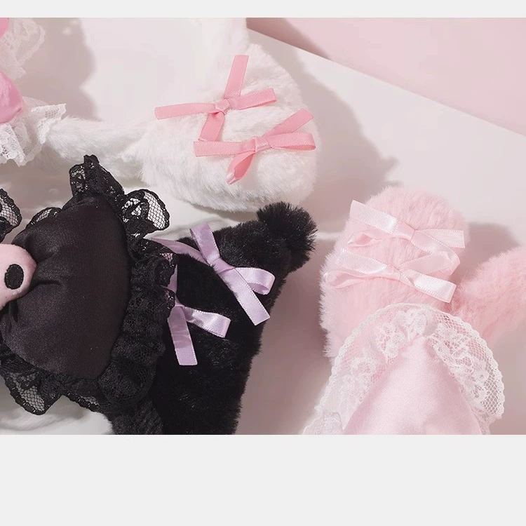 Плюшевый ободок для волос (Sanrio Hello Kitty) Lolita-бант, мягкие плюшевые уши, несколько цветов