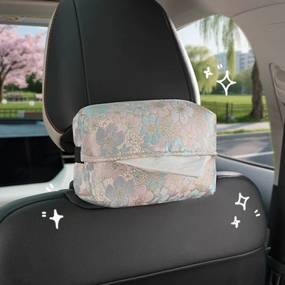 Car tissue box/set: hanging tissue box for cars, new