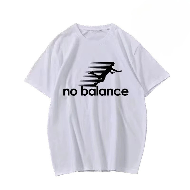 【Cross-Border European Size】2026 No Balance New Print T-Shirt, Casual Fashion