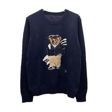 卡通熊针织衫字母针织衫上衣女 精致提花卡通熊毛衣高品质秋冬