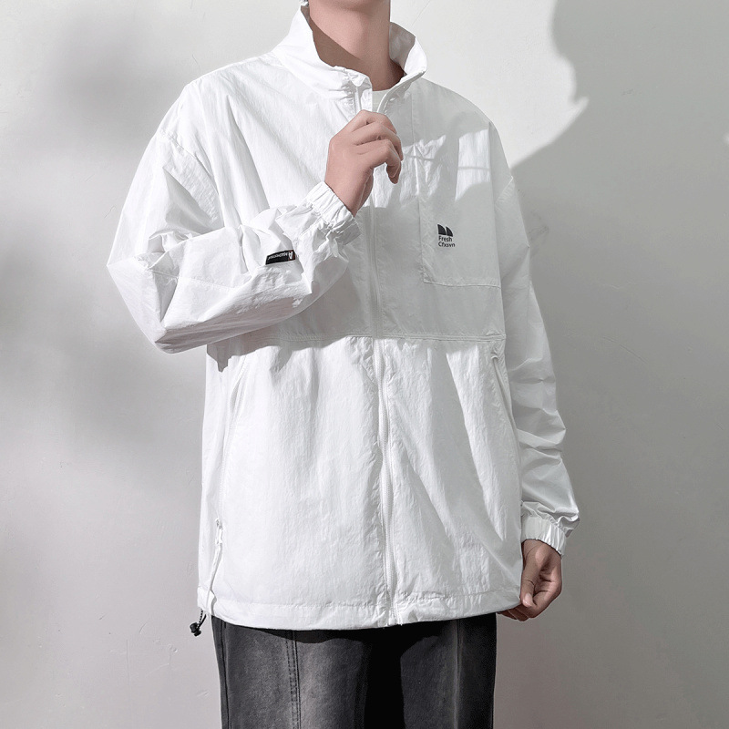 산 기능성 UV 보호 재킷 남자의 여름 경량 야외 빠른 건조 선 스크린 스킨 의류 재킷
