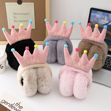 秋冬季精美毛绒款式可折叠耳暖简约时尚款皇冠耳暖批发耳罩保暖女