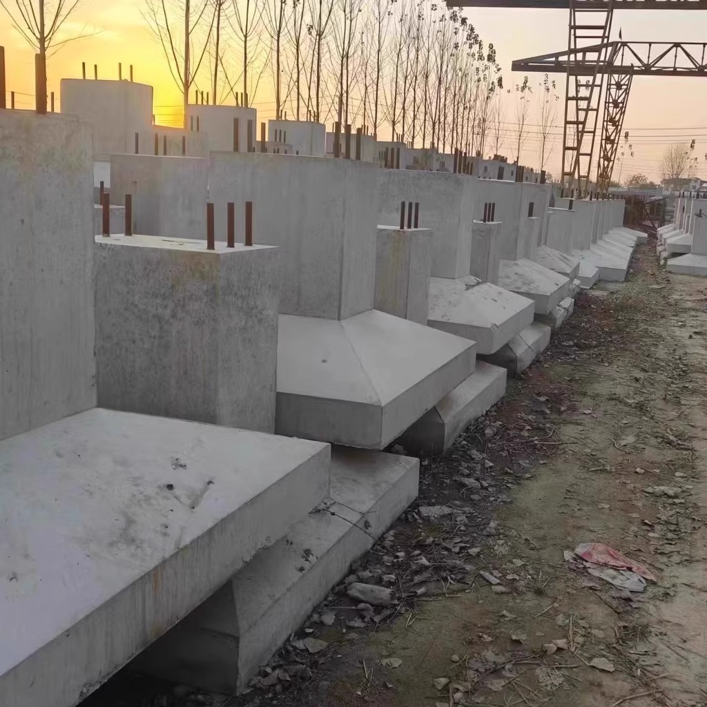 珠海市混凝土路灯基础 水泥路灯基础 路灯底座水泥墩钢结构基础