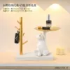 Bear+square wooden stand [Porch Camellia Living Room Wild]