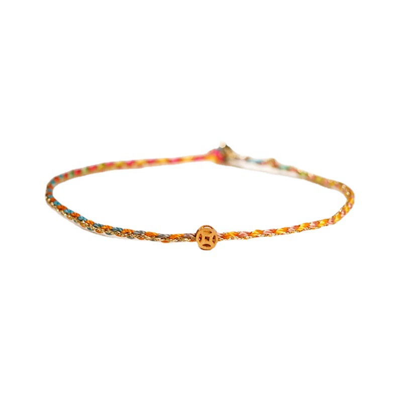 Woven red rope bracelet handmade, Chinese style