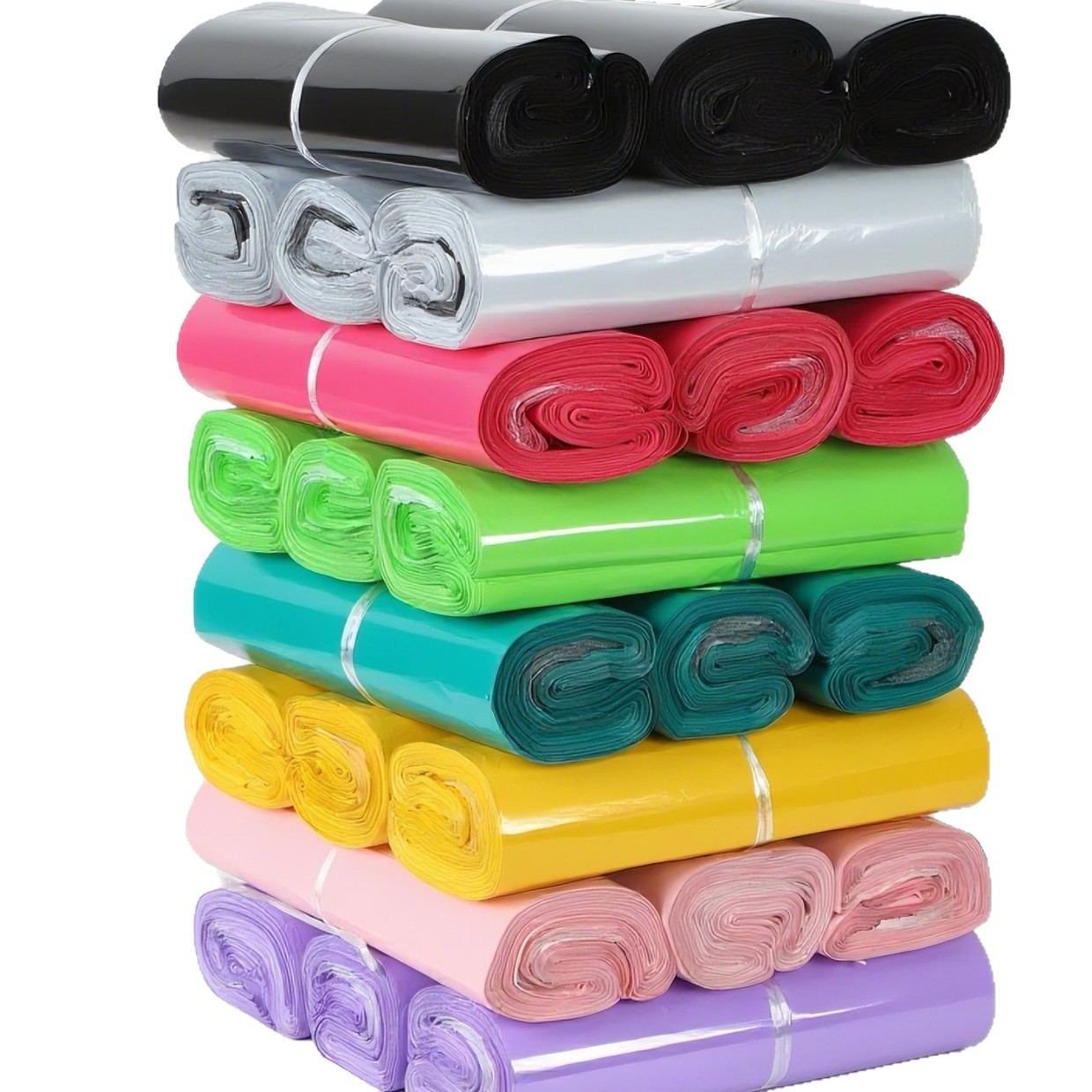 Source Factory 12 Silk Brand New Material Express Bag Destruction Glue Tear-Resistant Waterproof Packaging Bag Supports Printing Massive Ready Stock