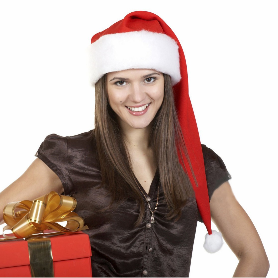 Sombreros de Navidad transfronterizos alargados decoraciones alargadas adultos niños sombreros de Navidad peluche suministros de Navidad mayorista