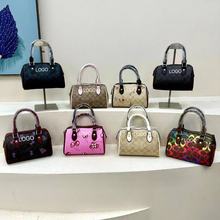 2024新款包包波士顿枕头包经典复古大花大号时尚单肩包女包