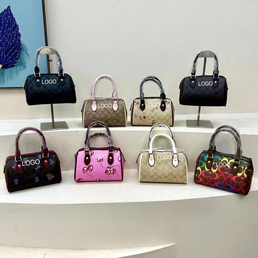 2024新款包包波士顿枕头包经典复古大花大号时尚单肩包女包