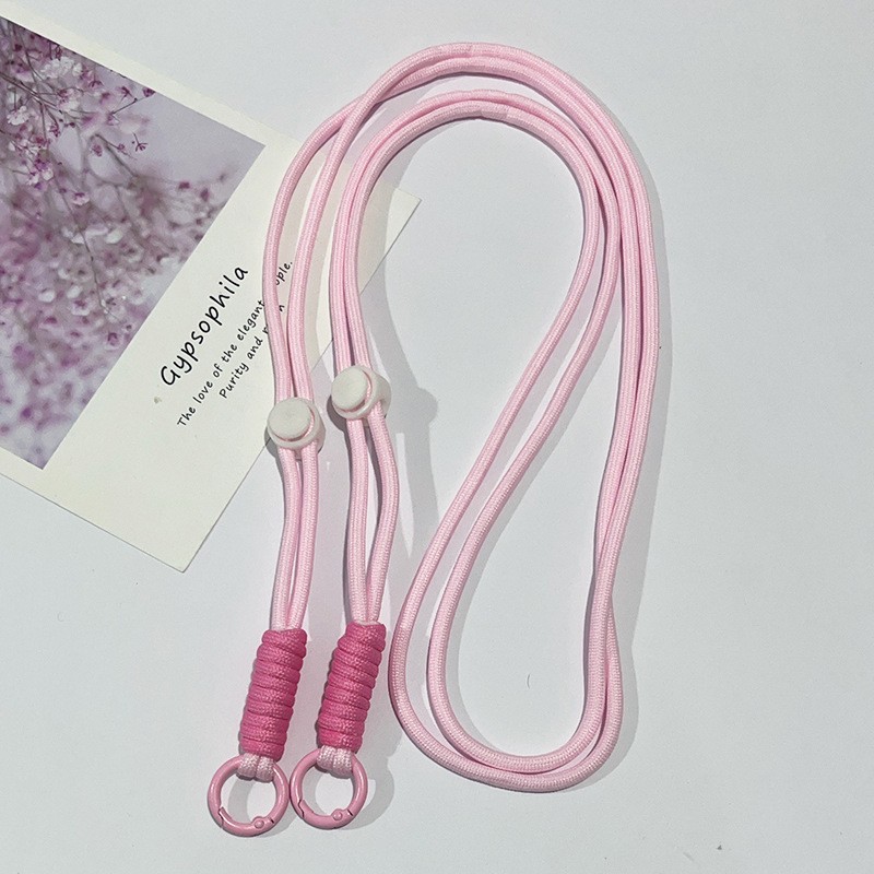 66 cuerda larga ajustable-cuerda rosa nudo rosa