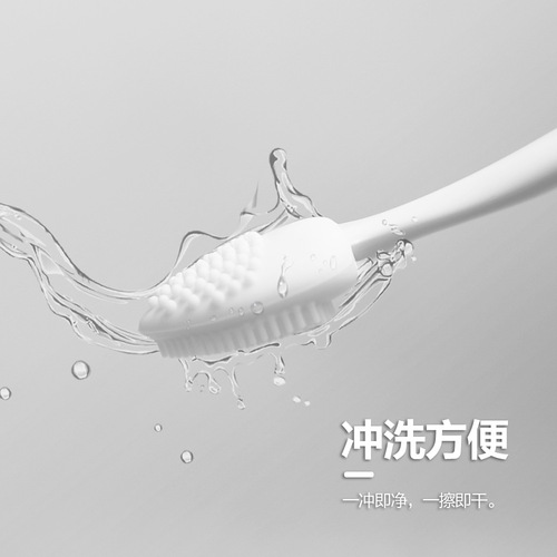 New heart-shaped silicone nose brush, silicone soft double-sided brush head, nose cleansing and blackhead removal brush wholesale
