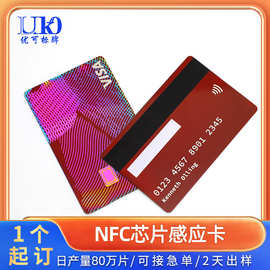 不锈钢NFC金属卡定制 高端金属NFC商务会员卡带芯片电子名片定制