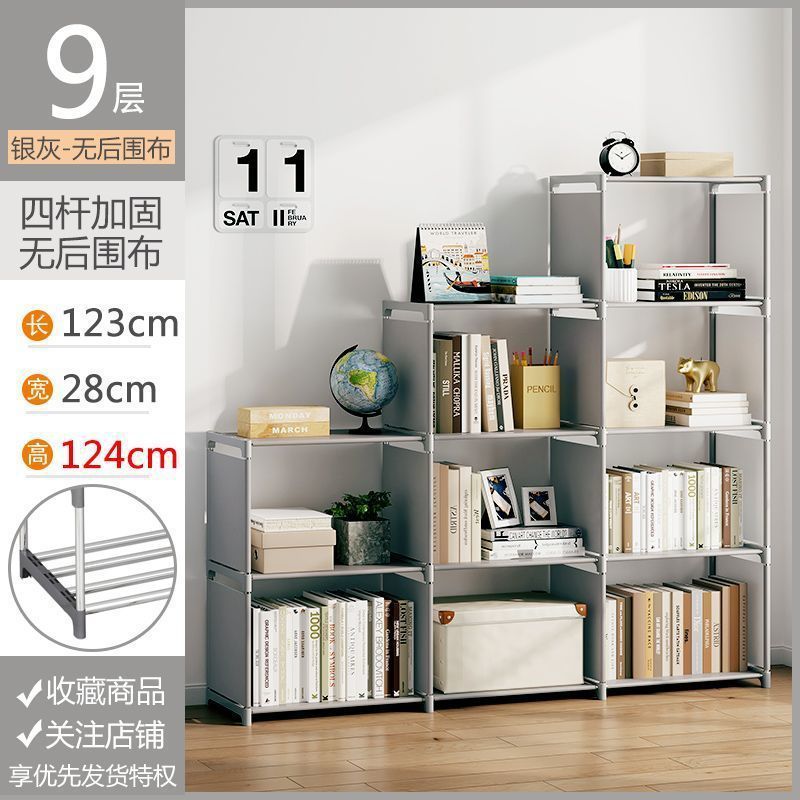 Estantería de pie para libros, estantería de almacenamiento para estudiantes, escritorio, estantería infantil, estantería pequeña de escritorio, estantería de almacenamiento simple y moderna