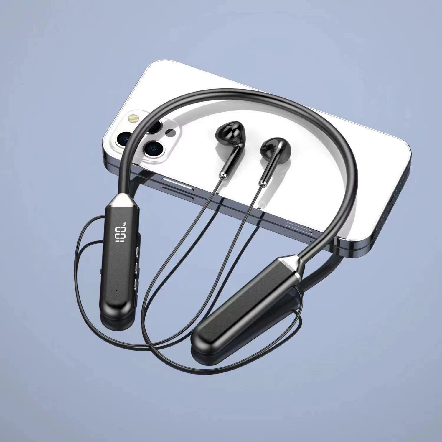 Беспроводные внутриканальные спортивные наушники с оголовьем, Bluetooth, магнитные, длинный срок службы батареи, вариант Type-C