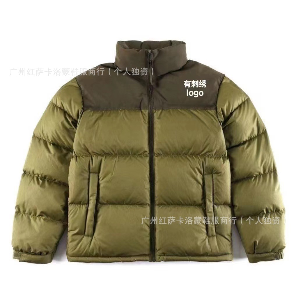 Putian versión alta chaqueta de plumón de cara norte 1996 versión americana de hombres y mujeres 90 chaqueta de bordado blanco 700 chaqueta cálida image 18