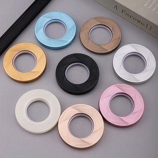 Factory wholesale home curtain accessories hanging cloth curtain simple 76mm perforated ring hotel mute Roman window
