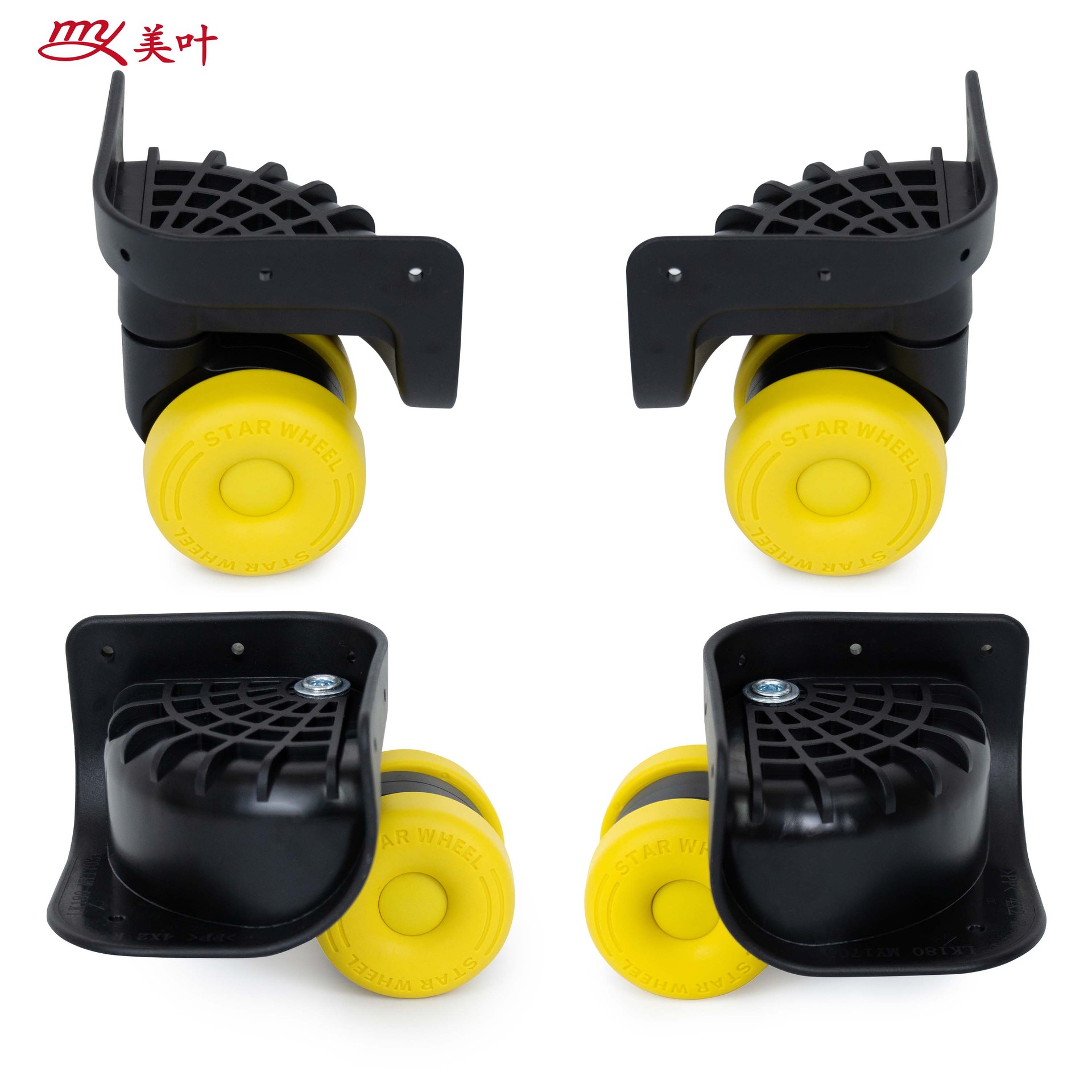 Meiye's New Colorful Tpe Universal Wheels for Hard Cases, Smooth and Wear-Resistant Wheels, High-Load-Bearing Corner Wheels for Cross-Border Luggage