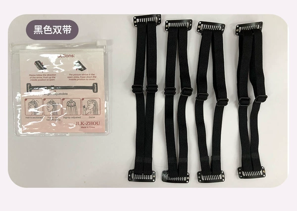 Black, double strap