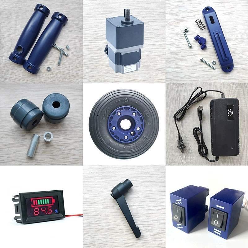 楼电动爬楼机配件电机减速机开关轮子搬运车零件垒德株