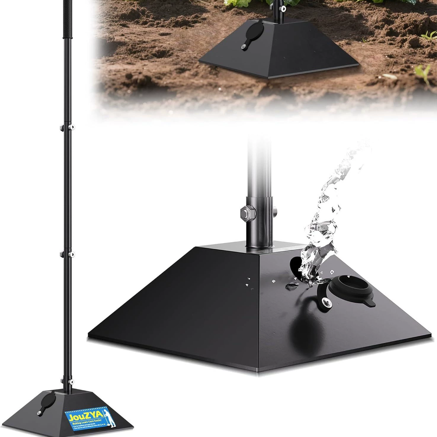 Трамбовка для уплотнения грунта, сельскохозяйственный инструмент для уплотнения фундамента, инструмент для уплотнения и выравнивания грунта.