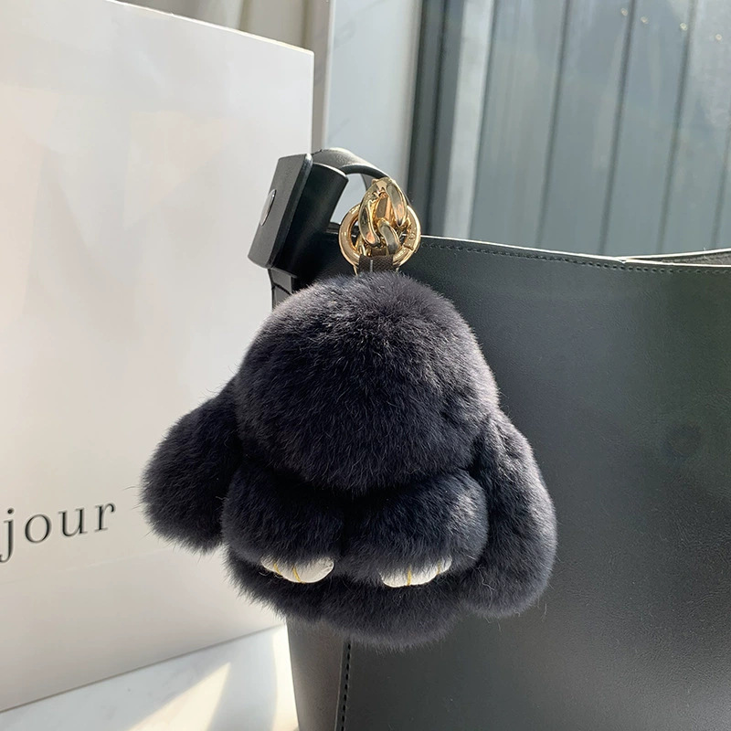 Pellera de conejo real, conejo muerto, accesorios, bolsos, lindos, cerradores de conejo, joyas, muñecas de peluche, joyas