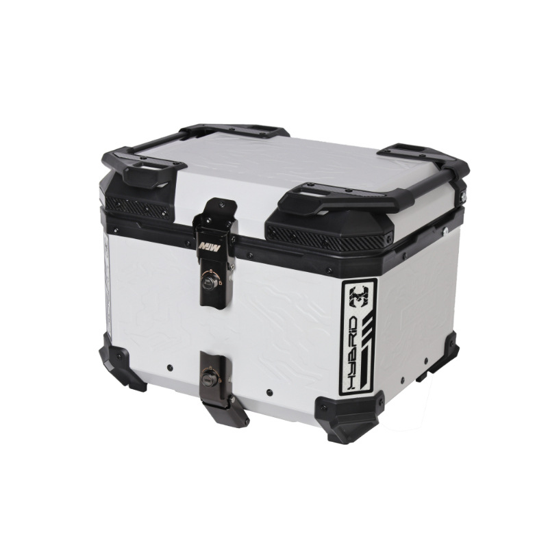 45Lmjw Beast Four-Sided Embossed Motorcycle Quick-Release Aluminum Alloy Embossed Tail Box for Scooter and Electric Vehicle
