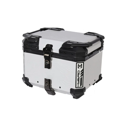 Motorcycle trunk Motorcycle Quick-Release Aluminum Alloy - mjw45l-beast-style-trunkall-whitesupreme-version