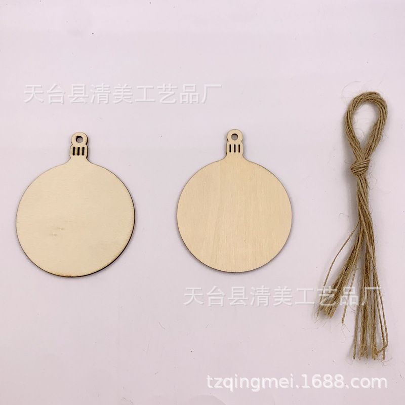70*89mm Navidad linterna madera chip colgante Navidad Festival decorativo madera chip 10 unidades un paquete con cuerda de cáñamo