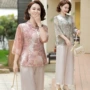 贵夫人夏季大码妈妈两件套