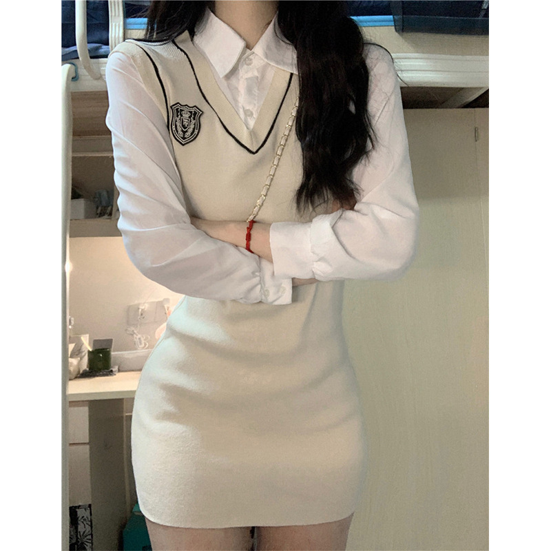 College Style Jk Dress for Women Spring & Fall 2025 New Slim Fit Pure Desire Inner Bottoming Skirt American Hip Skirt