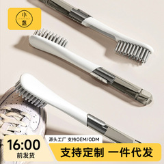 靴のブラシ多機能の長い柄の柔らかい毛の靴のブラシは靴を傷つけません。