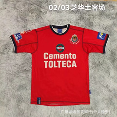 芝华士主场复古球衣蒂华纳足球短袖跨境休闲新款球衣主场限定