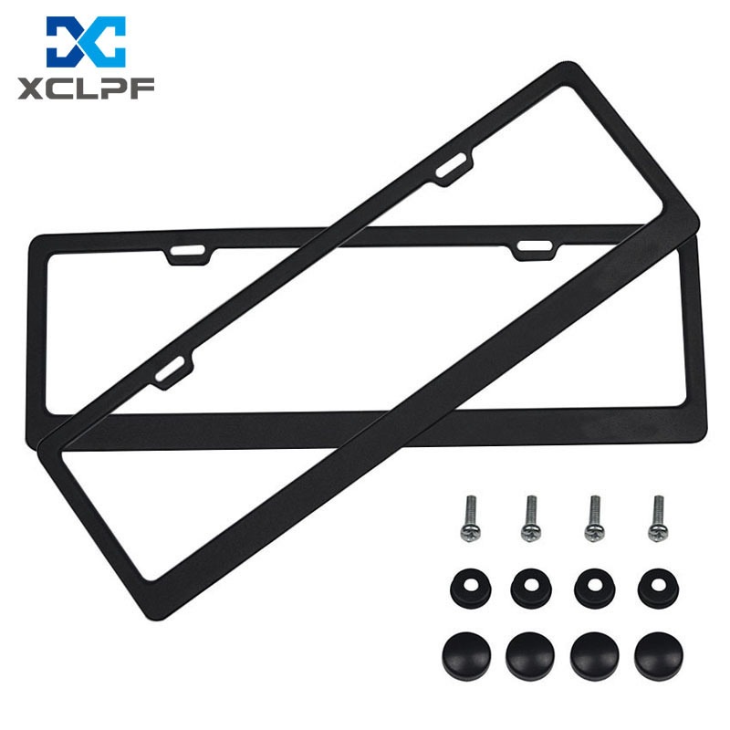 Qìchē Hong Kong Macau Car License Plate Frame (License plate holder/license plate holder) - black