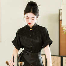 新中式复古立衬衫日常重工织金马面裙