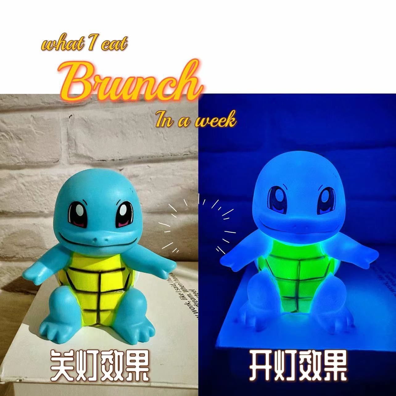 Pikachu lámpara de noche creativa dormitorio cabecera de la cama luces de atmósfera juguetes luminosos dibujos animados pequeños regalos de cumpleaños suministro transfronterizo